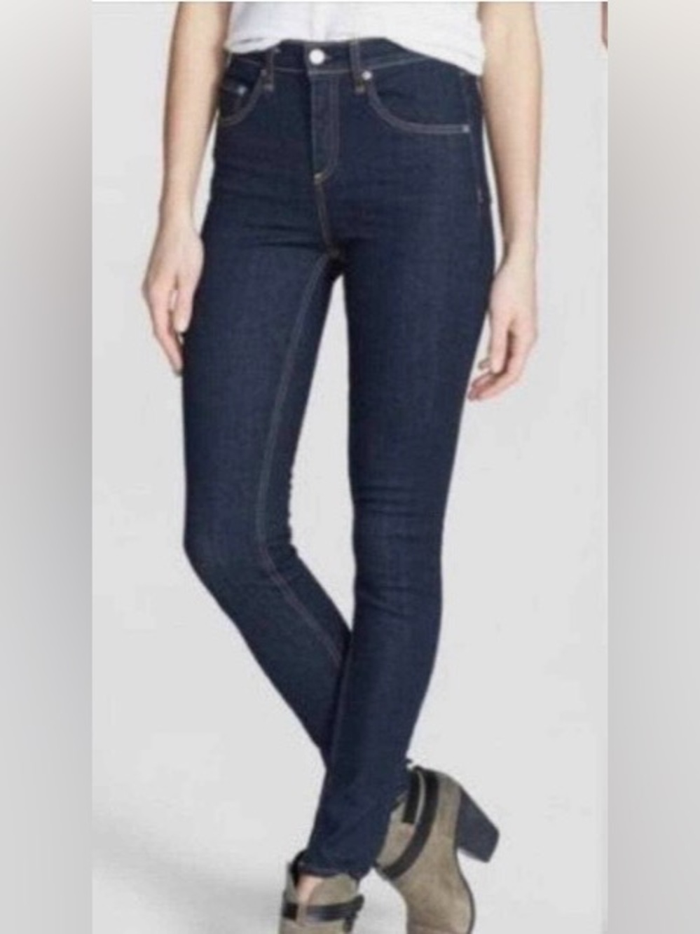 Rag and Bone High-Rise Skinny Jeans